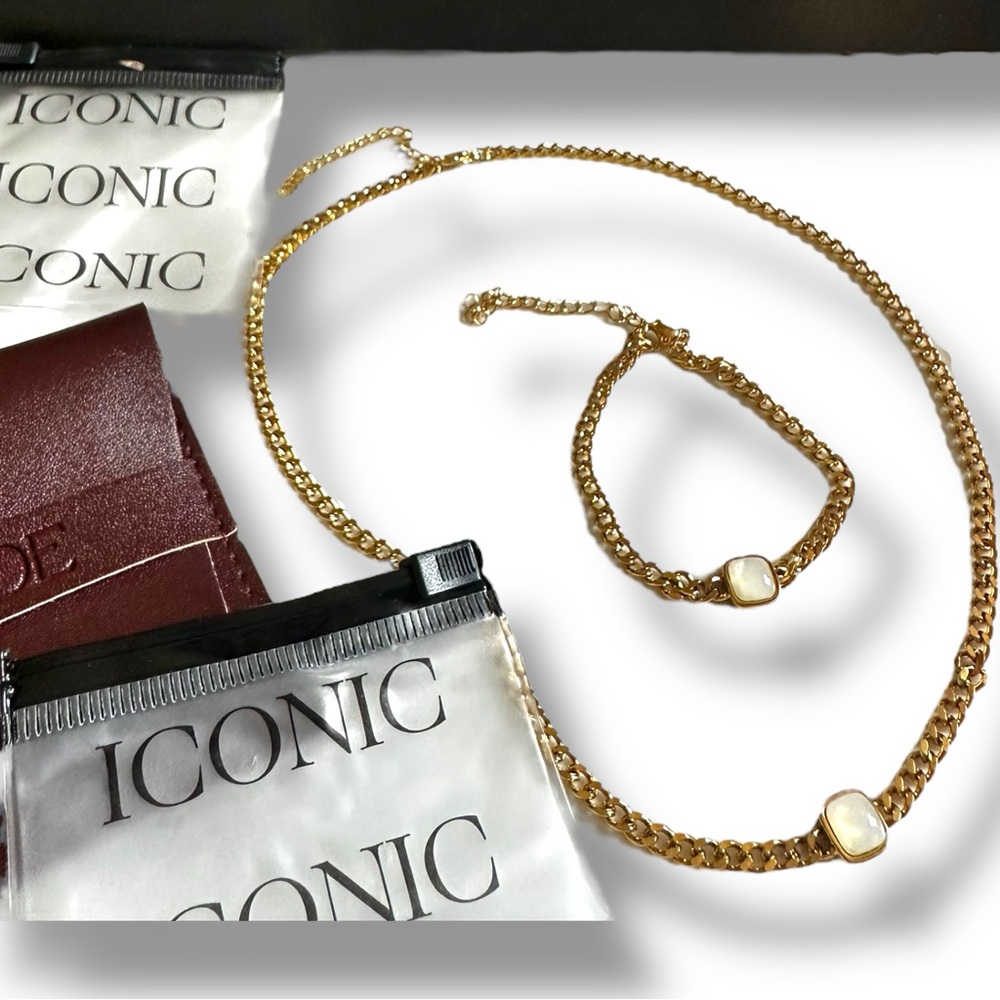 Slide Jewelry NWT Matching Bracelet & Necklace Set $199 MSRP NEW